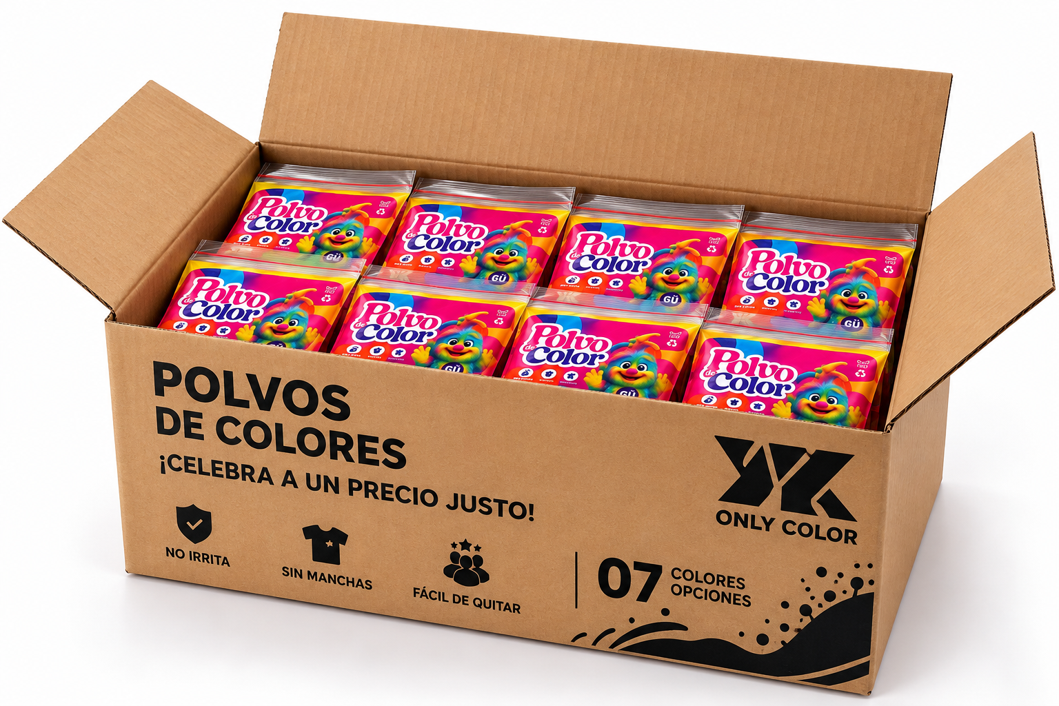 Polvo de color YK presentación 200 GR
