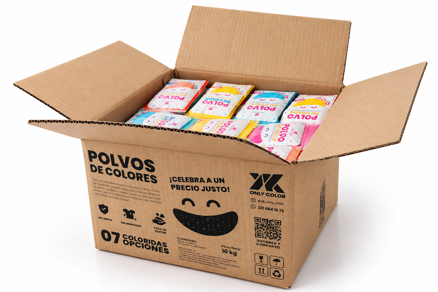Polvo de color YK presentación 50 GR